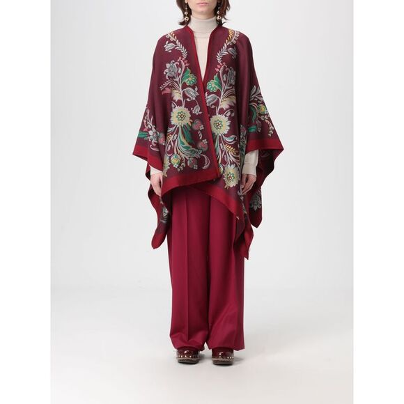 Etro Coat Woman Burgundy